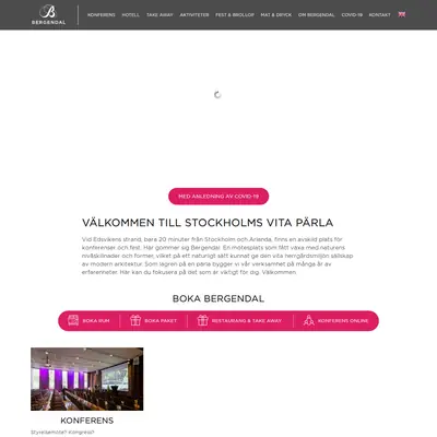 bergendal.se startsida 2021