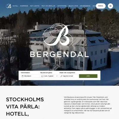bergendal.se startsida 2025