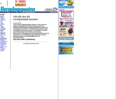 www.bergslagsposten.se startsida 2002