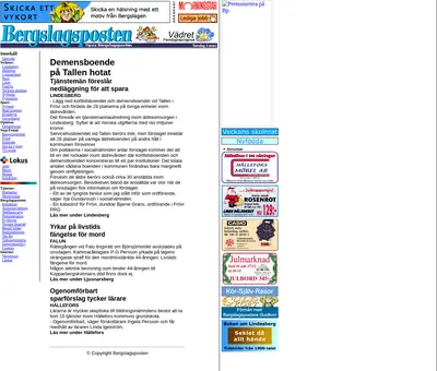 www.bergslagsposten.se startsida 2005