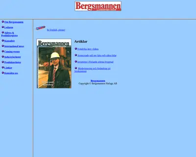 bergsmannen.se startsida 2004