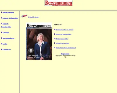 bergsmannen.se startsida 2008