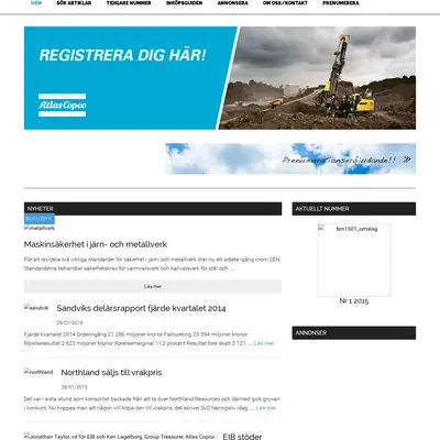 bergsmannen.se startsida 2015