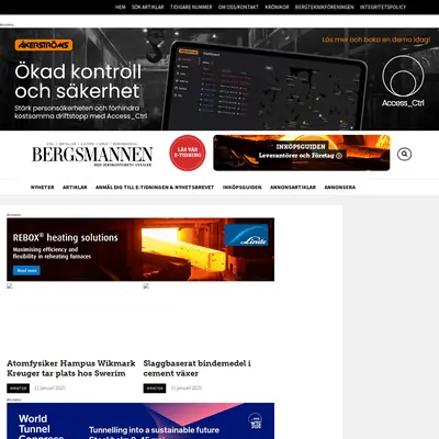 bergsmannen.se startsida 2025