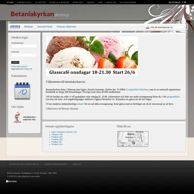 Betania Åbytorp webben startsida 2013