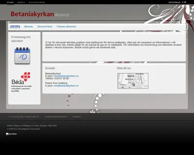 Betania Åbytorp webben startsida 2014