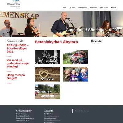 Betania Åbytorp webben startsida 2022