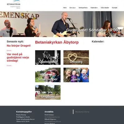 Betania Åbytorp webben startsida 2023