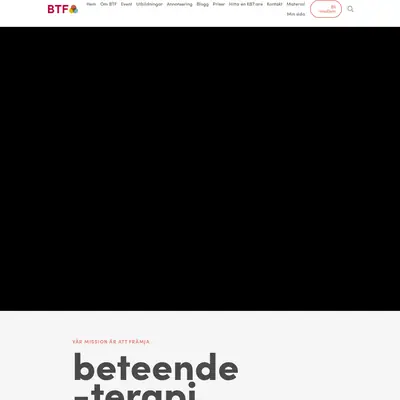 BETEENDETERAPEUTEN startsida 2024