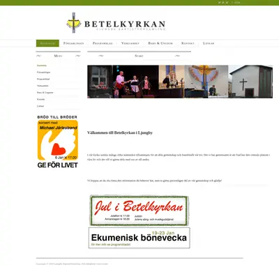Betelkyrkan Ljungby startsida 2010