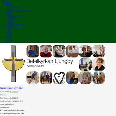 Betelkyrkan Ljungby startsida 2019