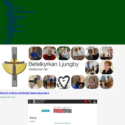 Betelkyrkan Ljungby startsida 2021