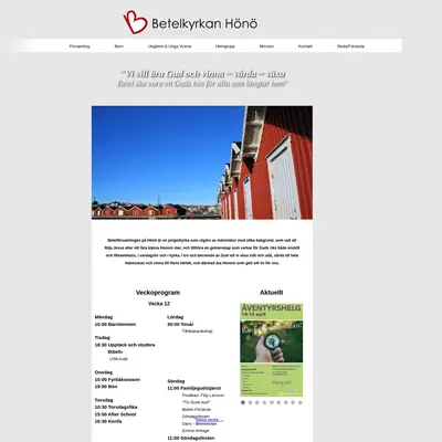 Betel Hönö startsida 2018