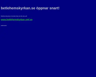 www.betlehemskyrkan.com startsida 2004