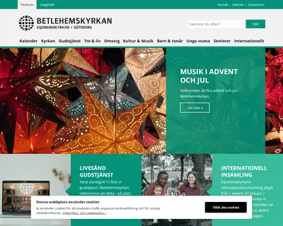www.betlehemskyrkan.com startsida 2021