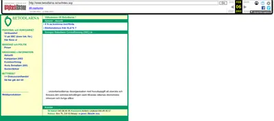 Betodlaren startsida 2003