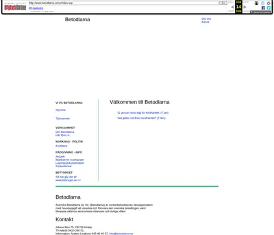 Betodlaren startsida 2008