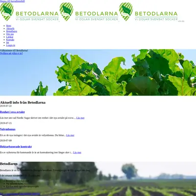 Betodlaren startsida 2019