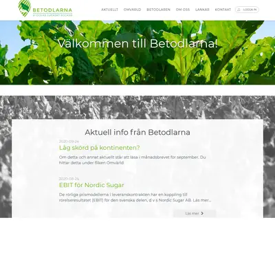 Betodlaren startsida 2020