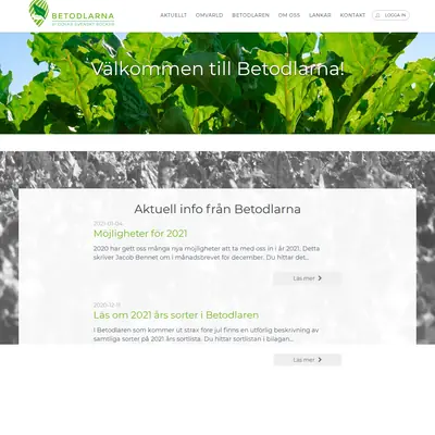 Betodlaren startsida 2021