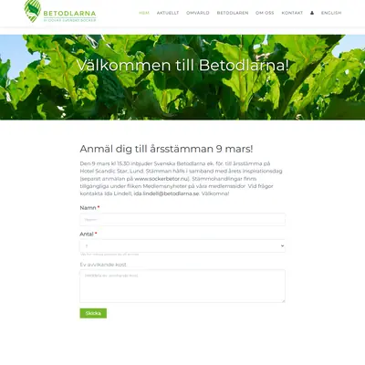 Betodlaren startsida 2023