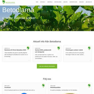 Betodlaren startsida 2025