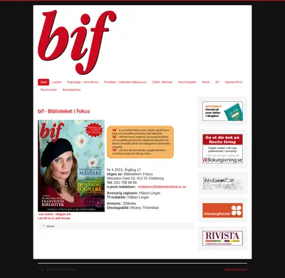 Biblioteket i fokus startsida 2014