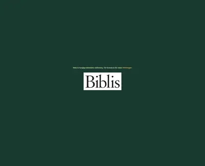 Biblis startsida 2010