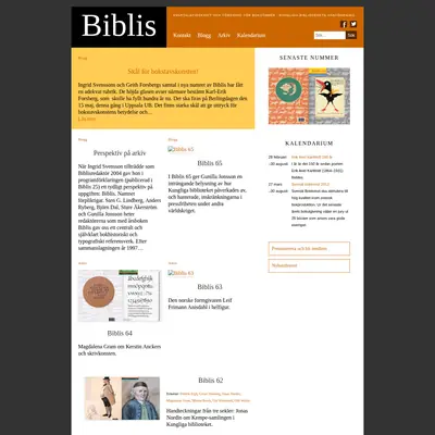 Biblis startsida 2014