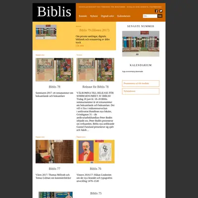 Biblis startsida 2018