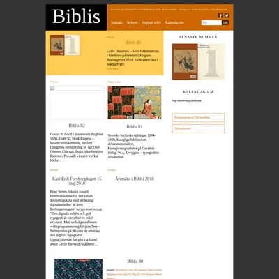 Biblis startsida 2019