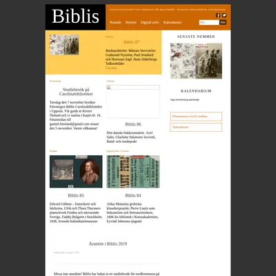 Biblis startsida 2020