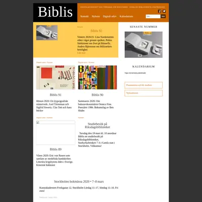 Biblis startsida 2021