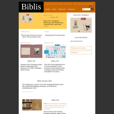 Biblis startsida 2025