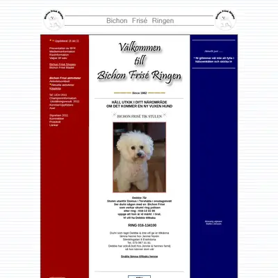 Bichon Frisé bladet startsida 2011