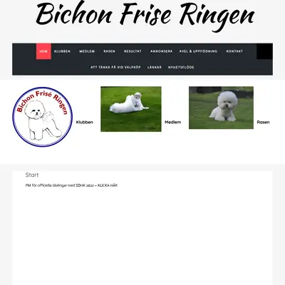 Bichon Frisé bladet startsida 2022