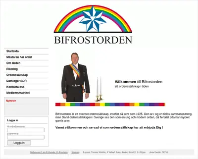 www.bifrostorden.se startsida 2011