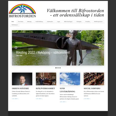 www.bifrostorden.se startsida 2022