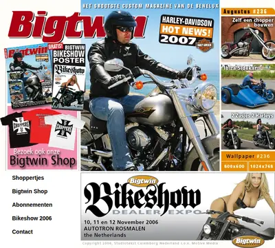 Big Twin startsida 2006
