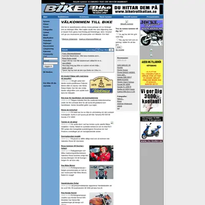 Bike startsida 2005