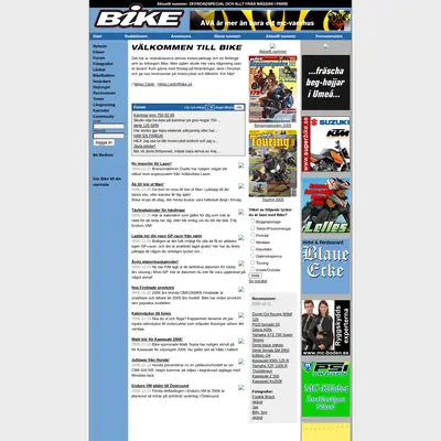 Bike startsida 2006