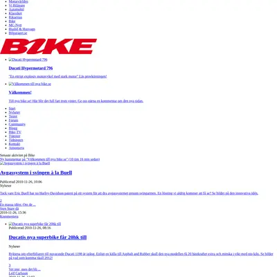 Bike startsida 2010