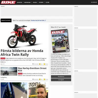 Bike startsida 2017
