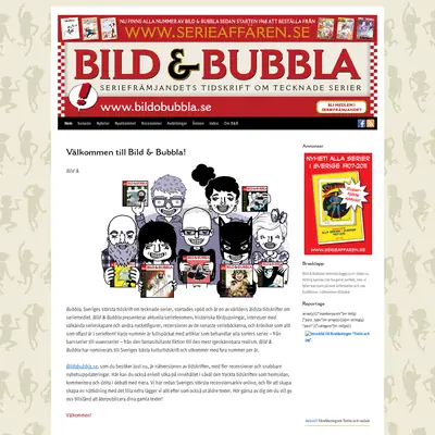 Bild & Bubbla startsida 2012