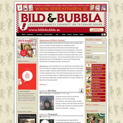 Bild & Bubbla startsida 2015