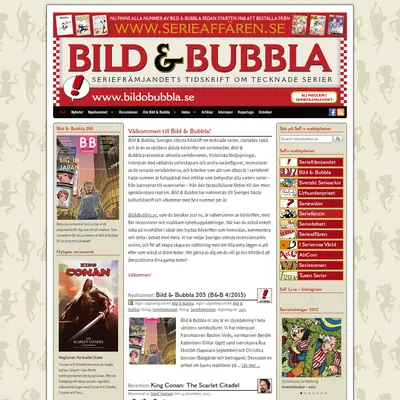 Bild & Bubbla startsida 2016