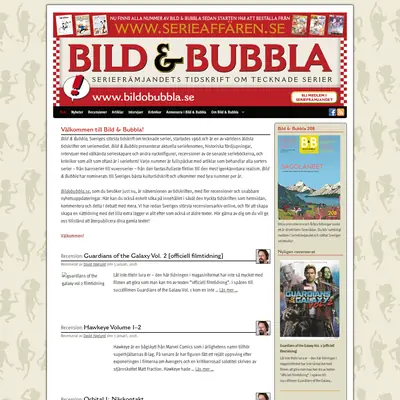 Bild & Bubbla startsida 2018