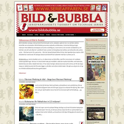 Bild & Bubbla startsida 2019