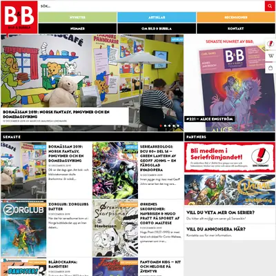 Bild & Bubbla startsida 2020