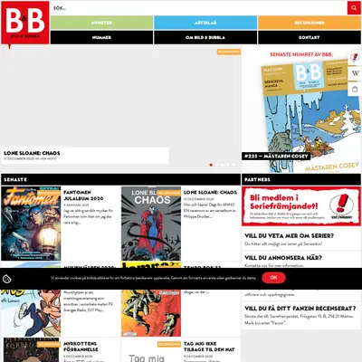 Bild & Bubbla startsida 2021